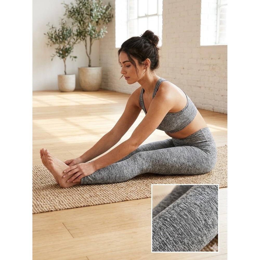 Beyond Yoga Leggings Womens Small Gray Space Dye‎ High Waisted Activewear Slim
